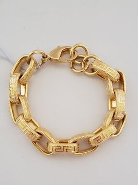 Made in Italy 18K Plate Bronze Chain Link Bracelet